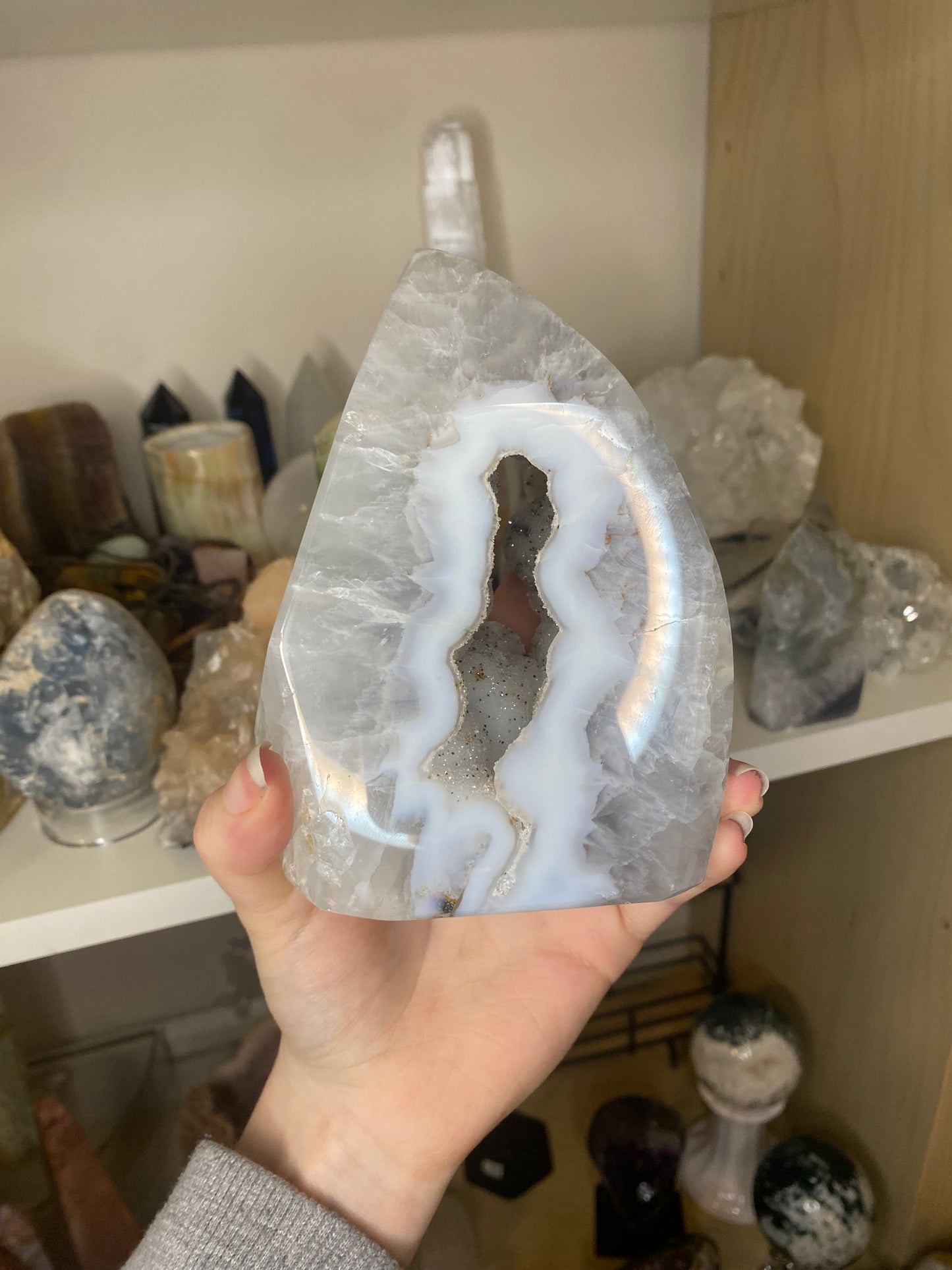 Agate druzy freeform