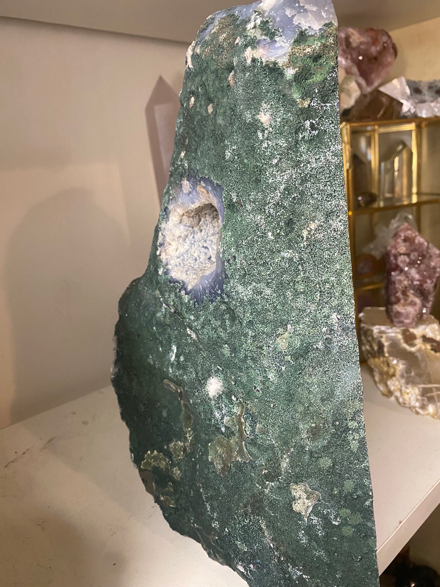 Blue agate XL freeform / cave (6.6kg)