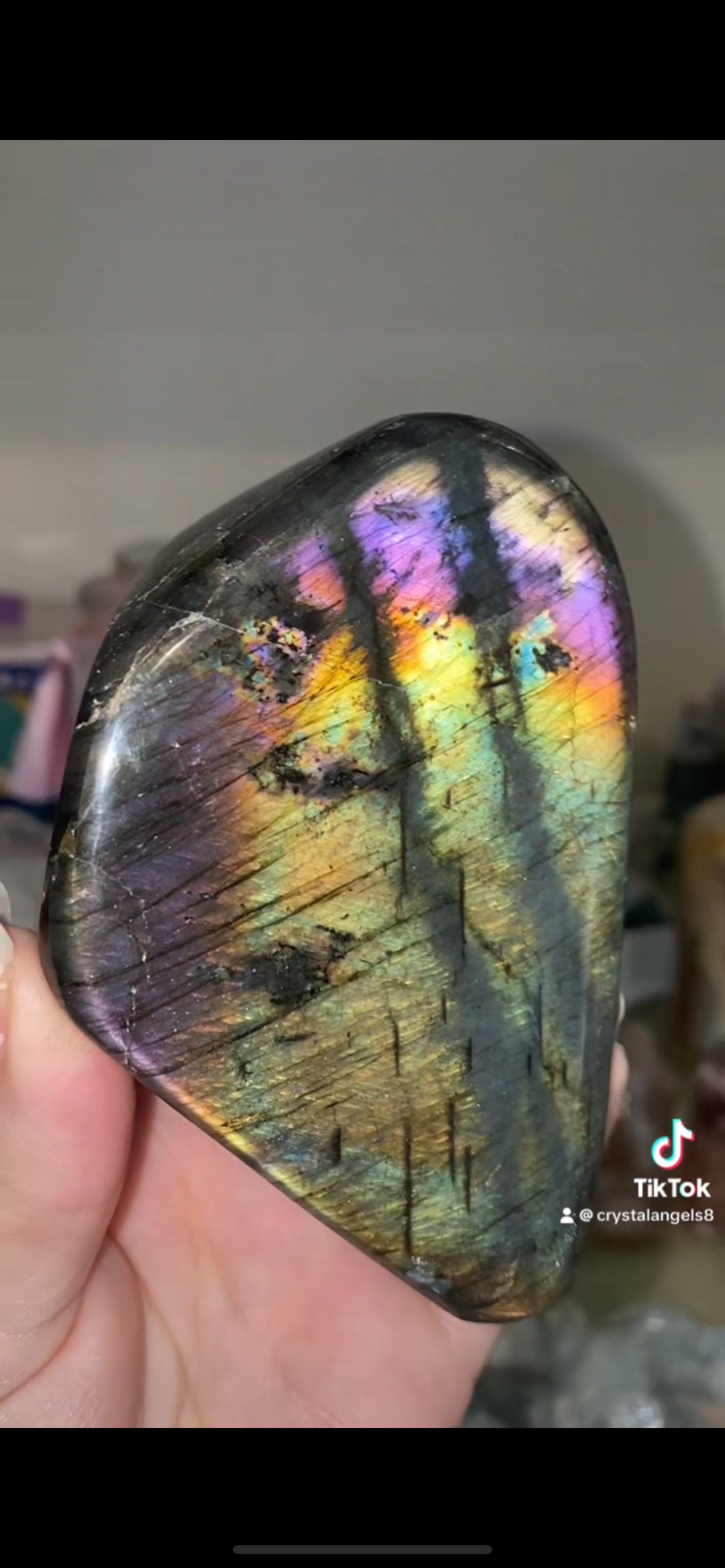 Labradorite rainbow sunset flash freeform