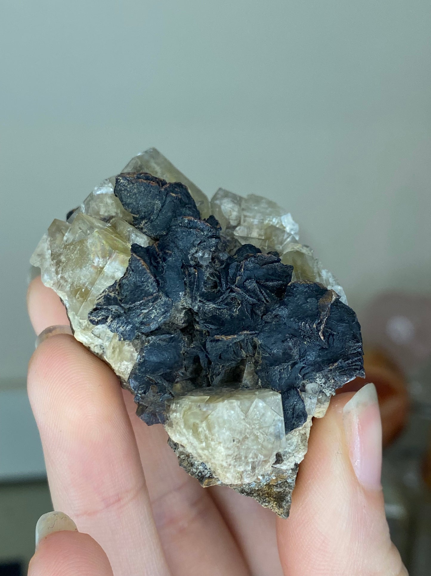 Burtree slitts mine fluorite - weardale