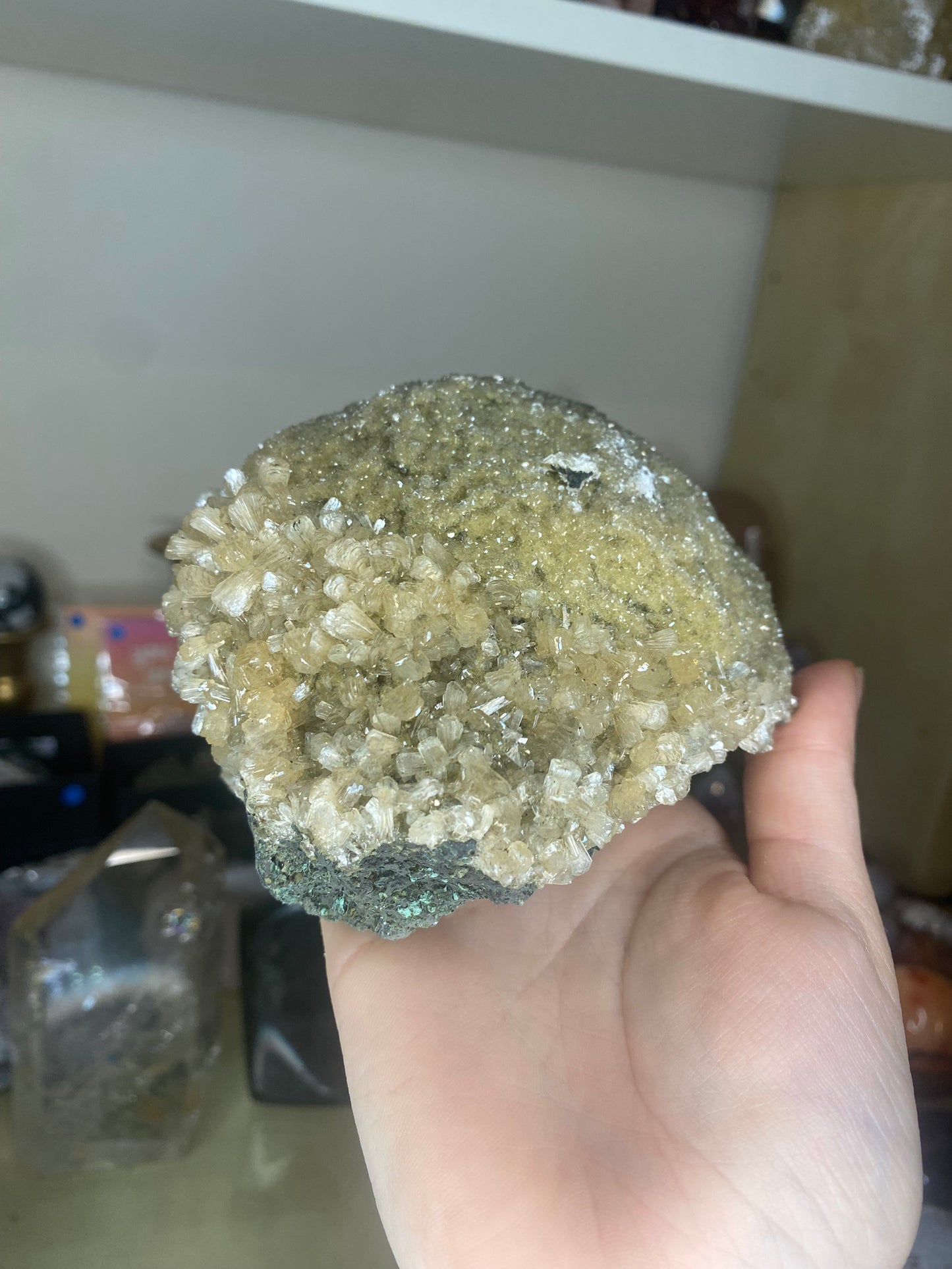 Unusual Apophyllite and stilbite dome specimen