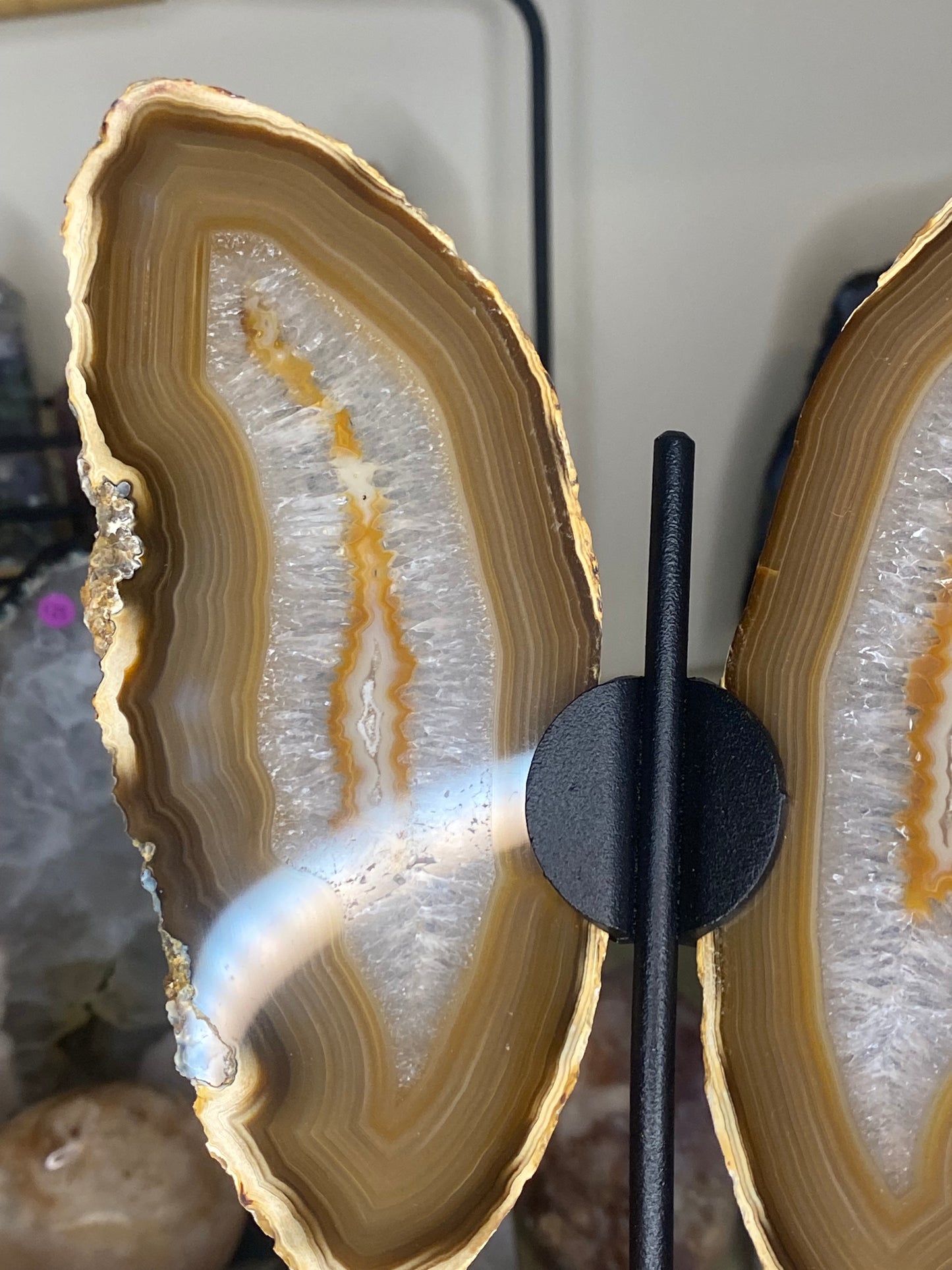 Agate wings and stand