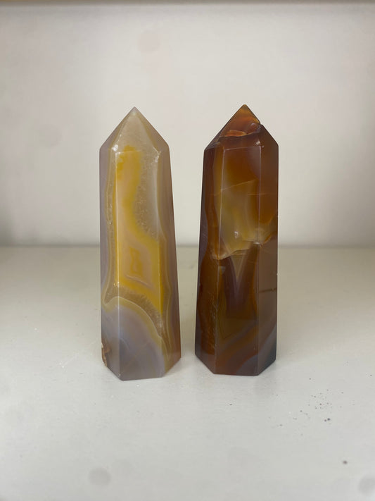 Agate banded towers