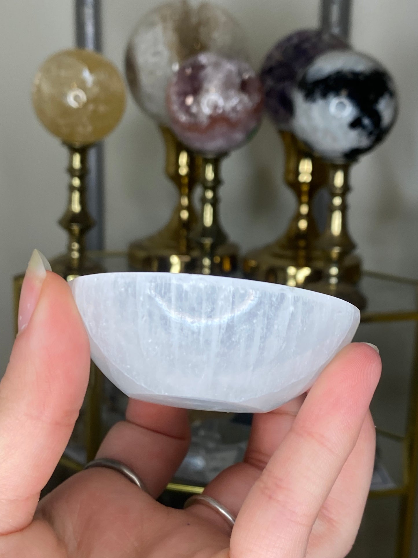 Mini selenite bowl