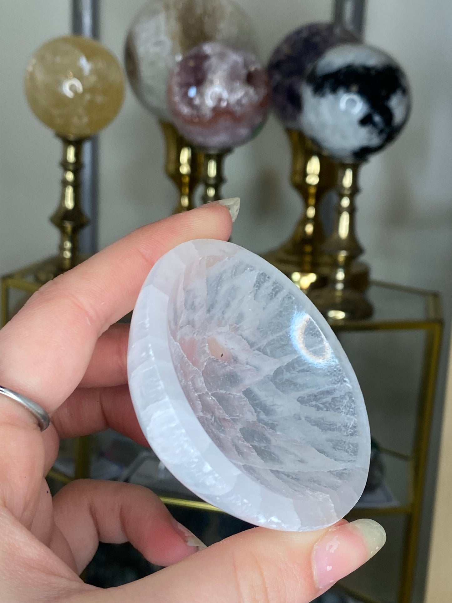 Mini selenite bowl