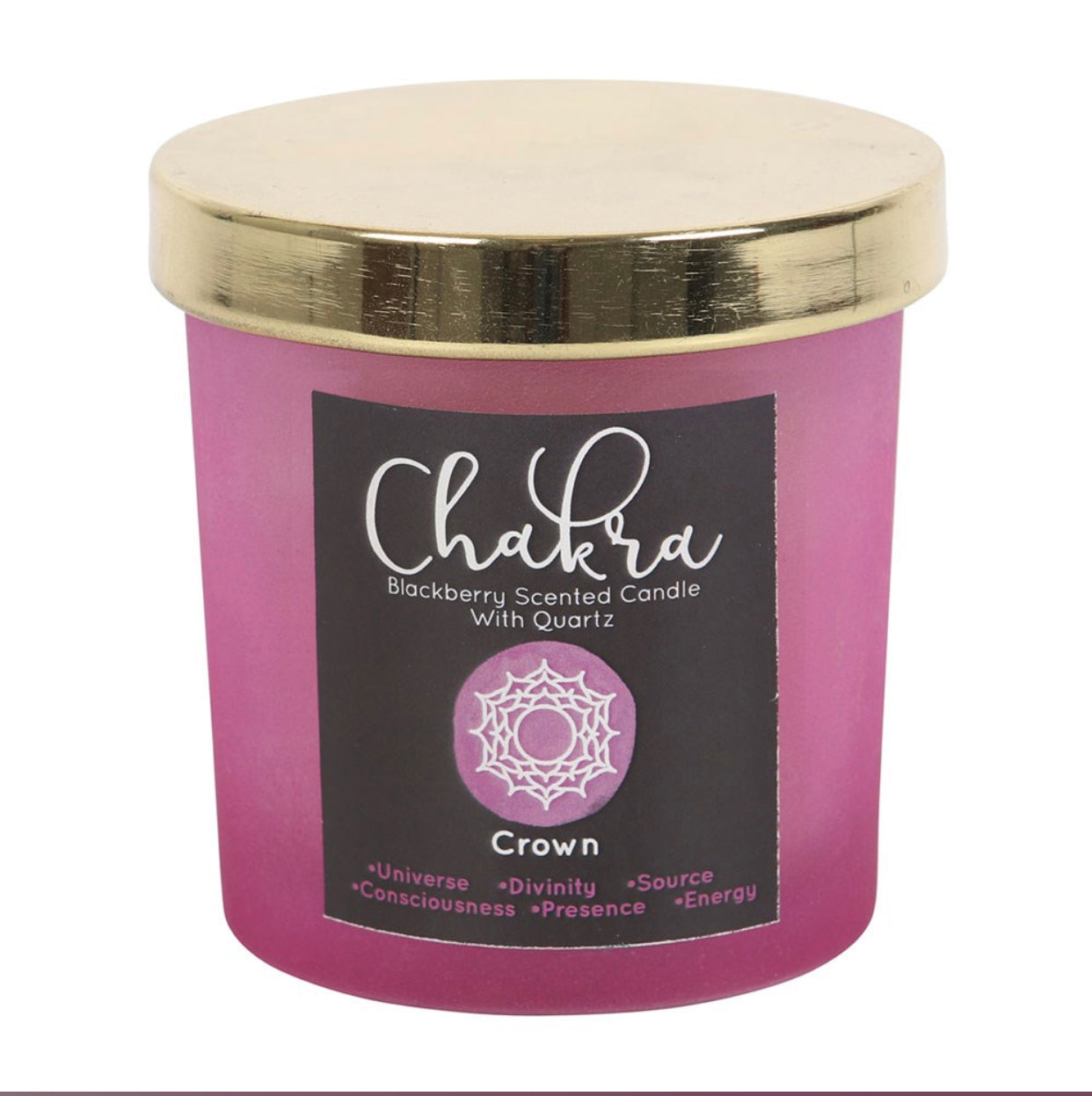 Crystal chip candle - blackberry scented