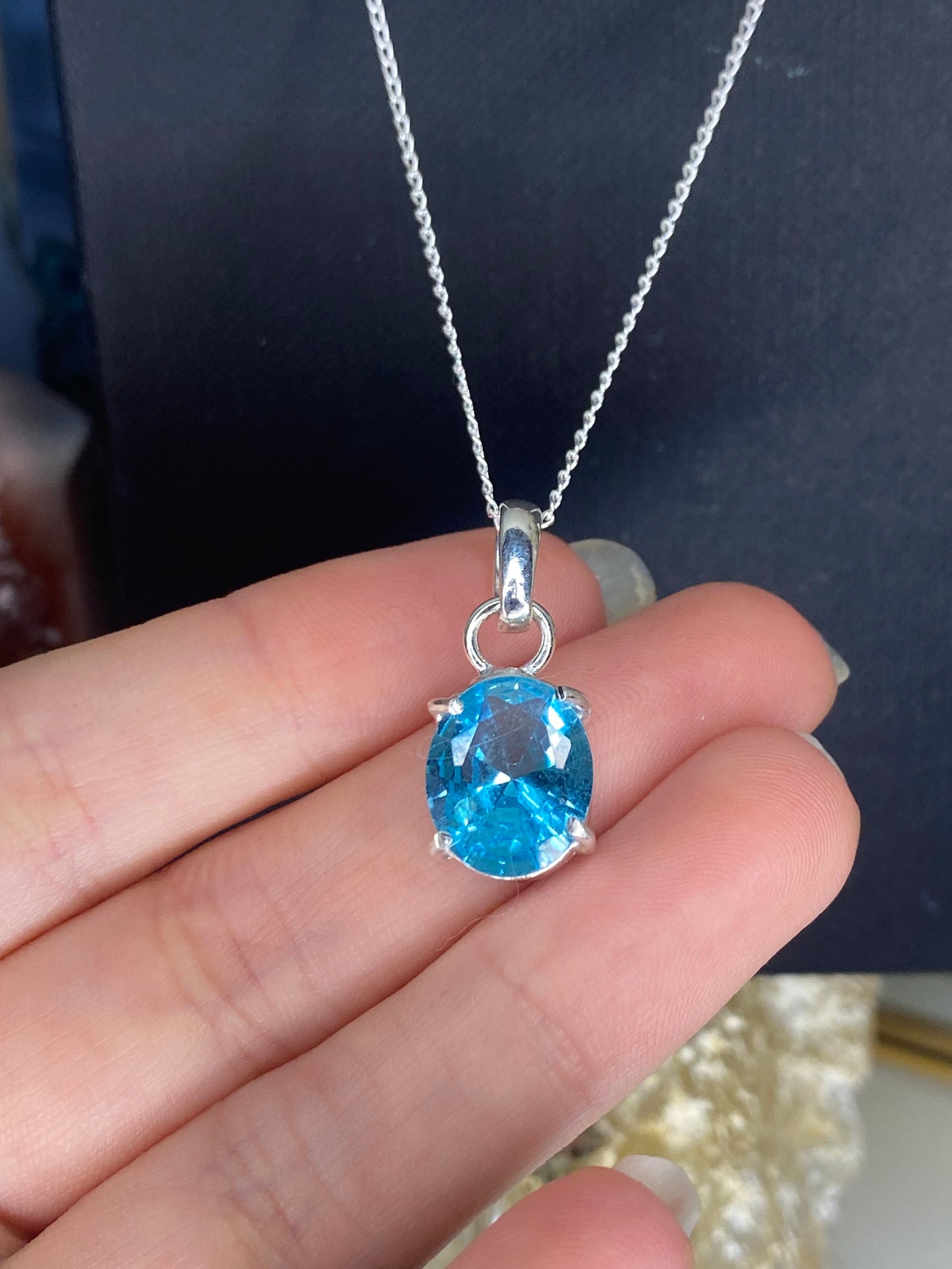 Topaz pendants 925 sterling silver