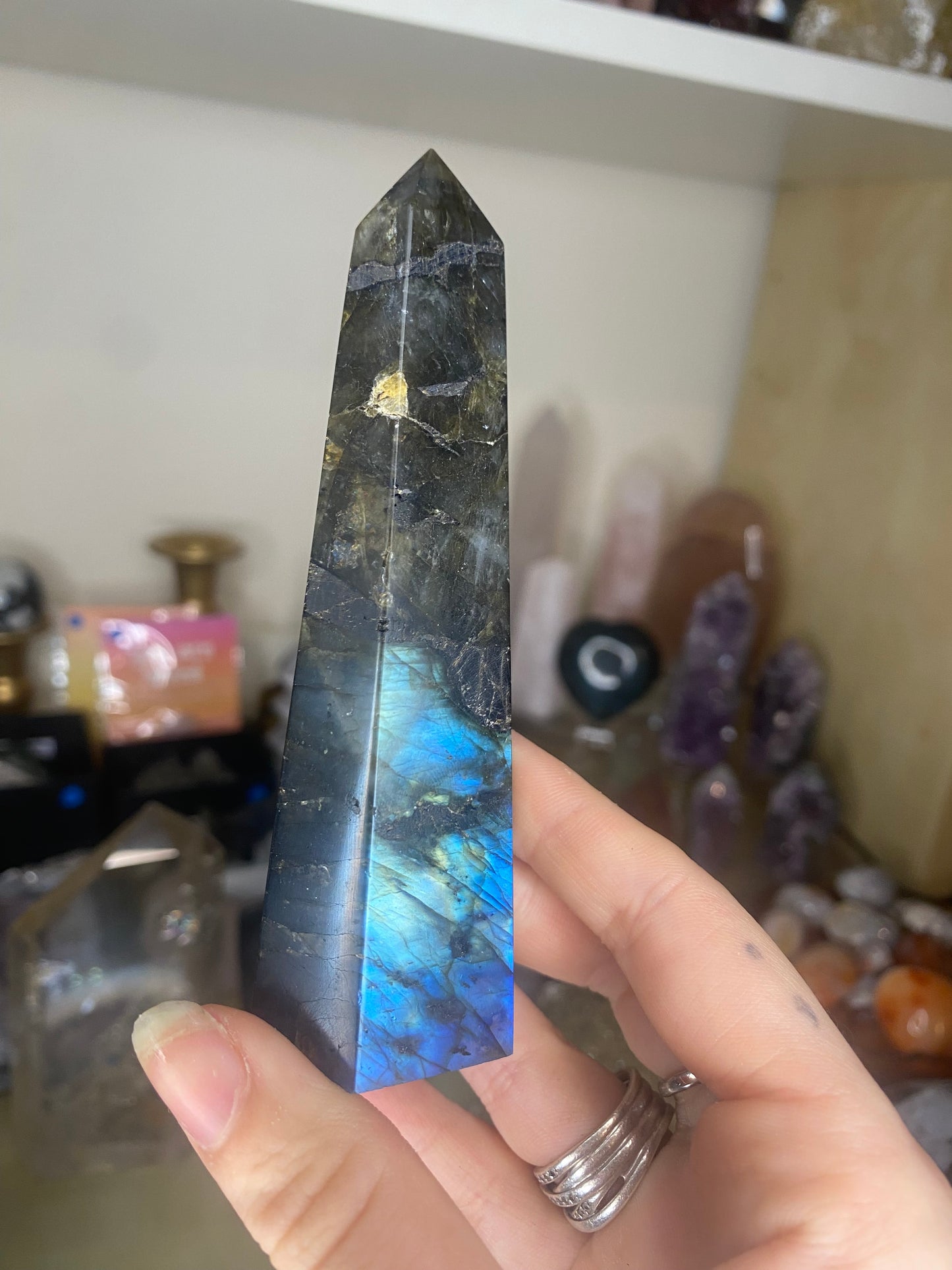 Labradorite tower