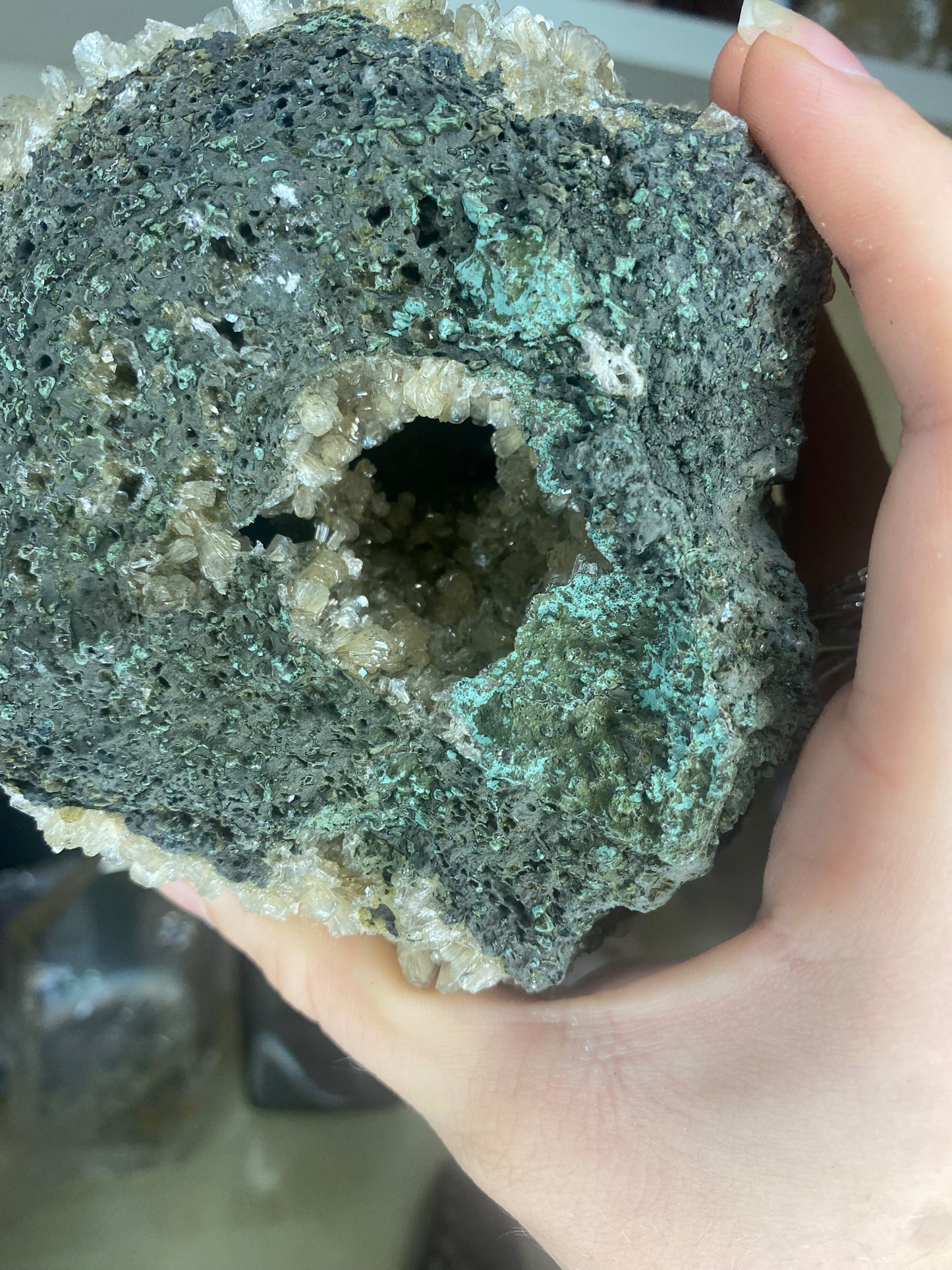 Unusual Apophyllite and stilbite dome specimen