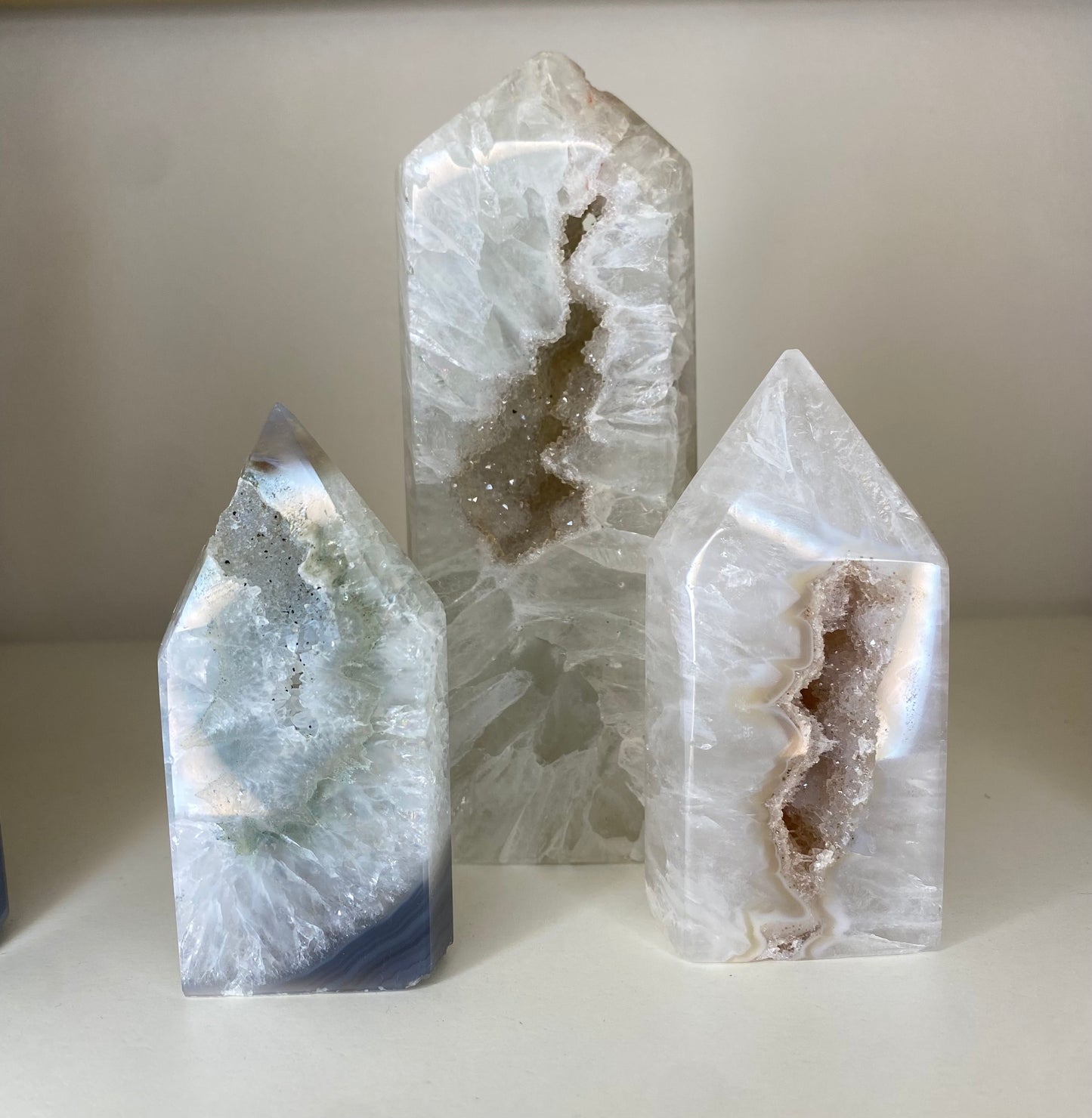 agate druzy XL tower