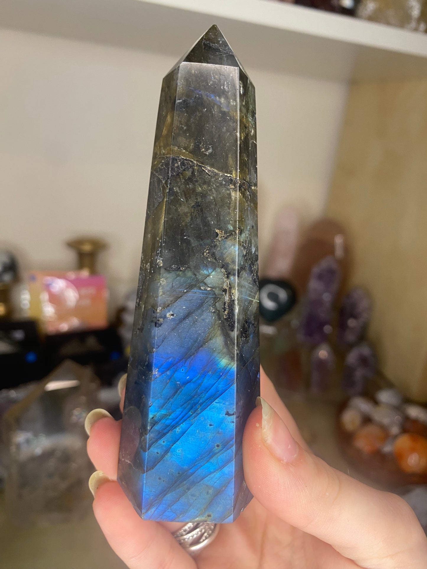 Labradorite tower