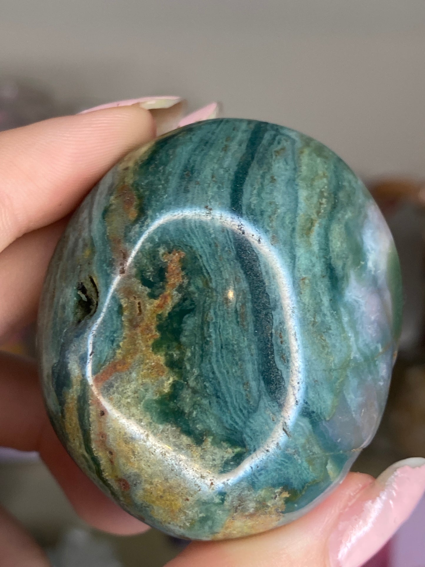 Ocean Jasper palm stones