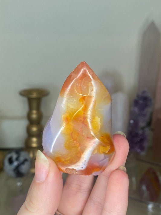 Mini carnelian flame