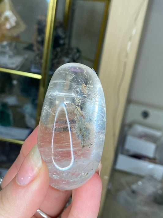 Medium clear quartz palm