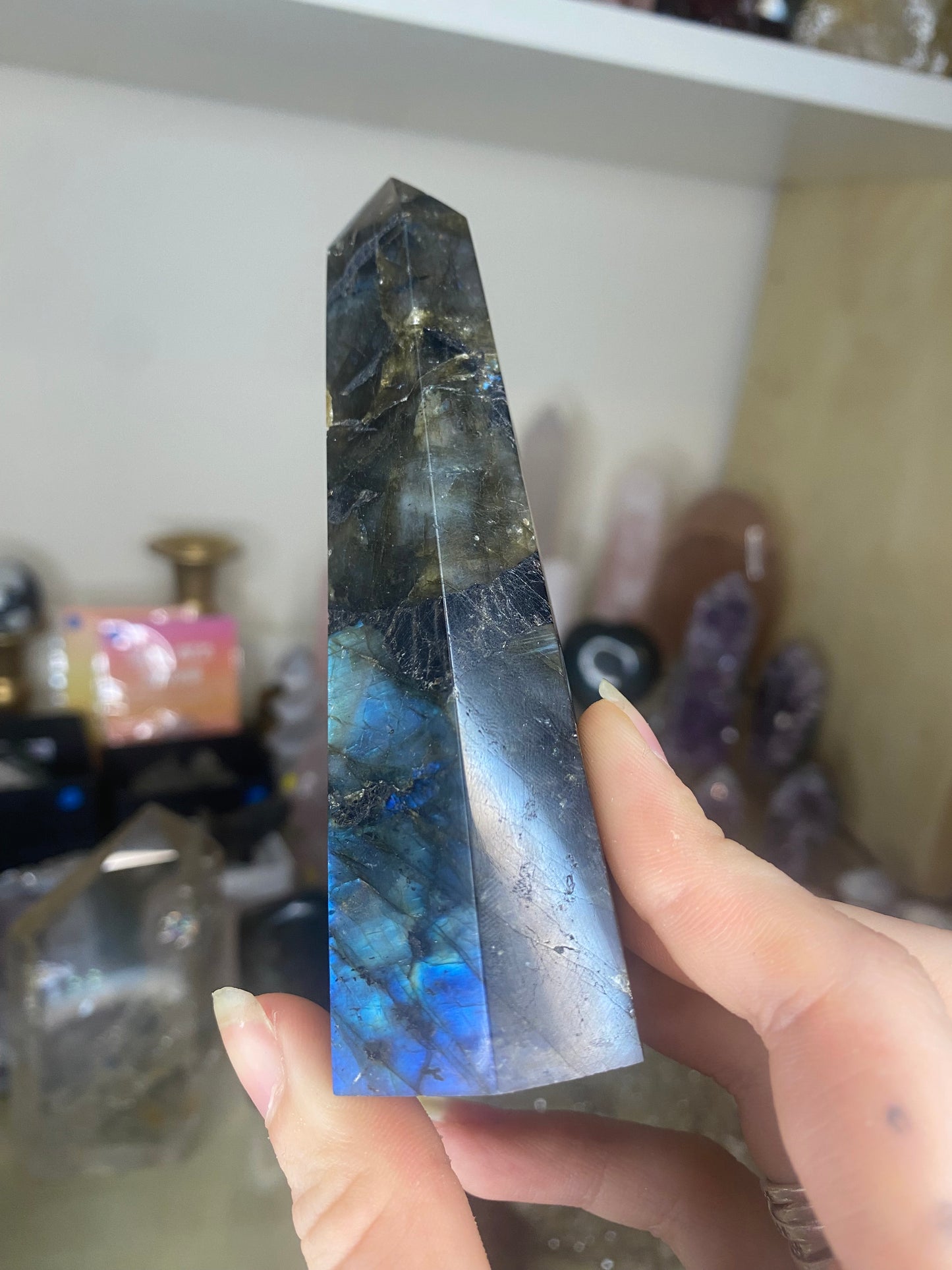 Labradorite tower