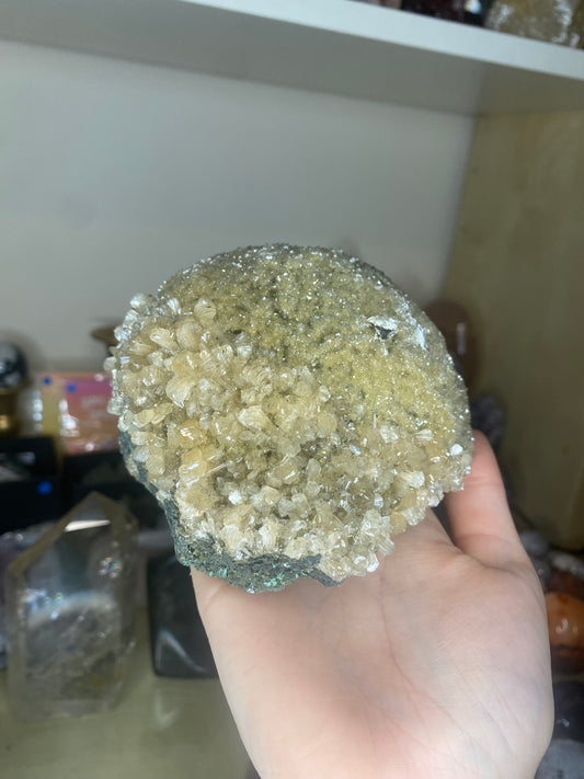 Unusual Apophyllite and stilbite dome specimen