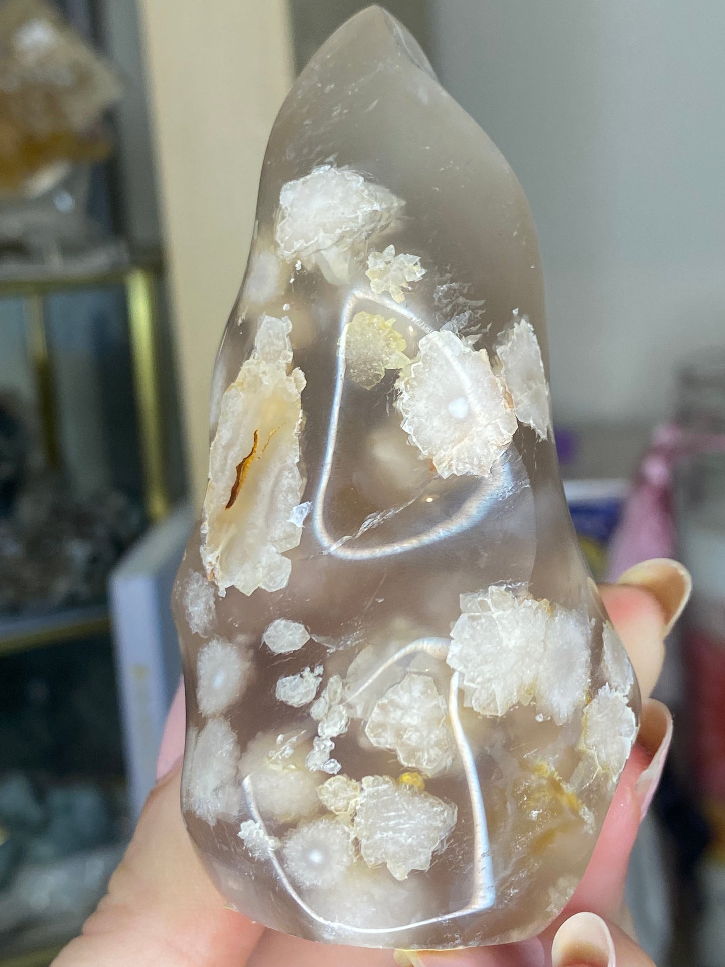 Flower agate flame