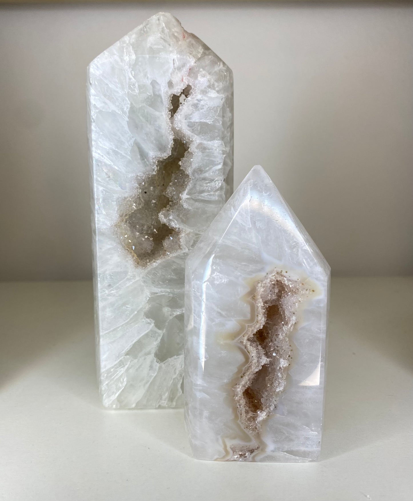 agate druzy XL tower