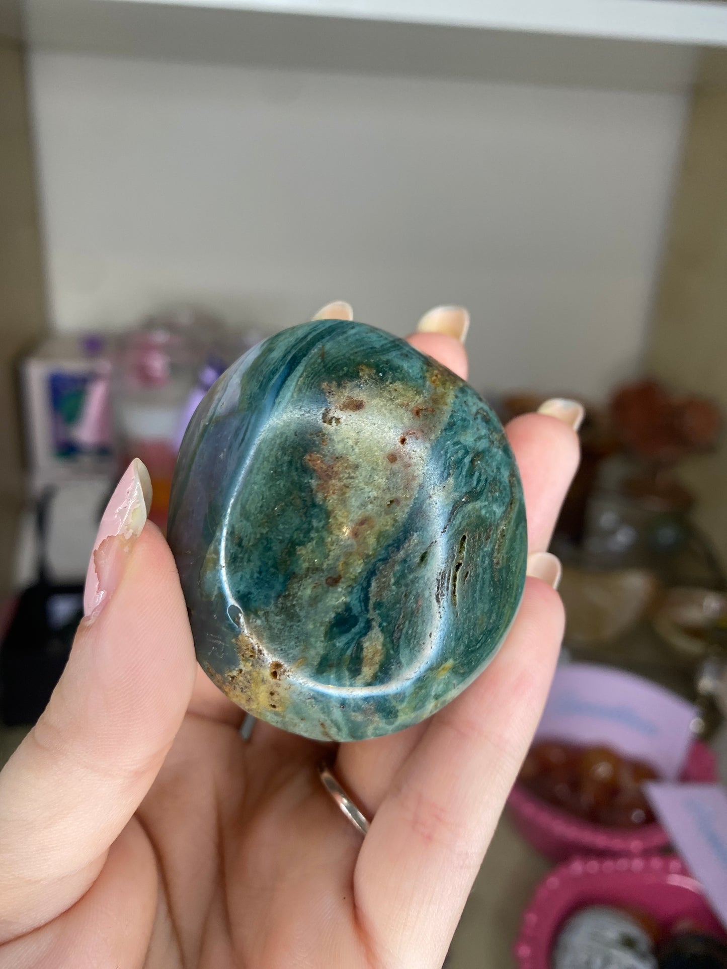 Ocean Jasper palm stones