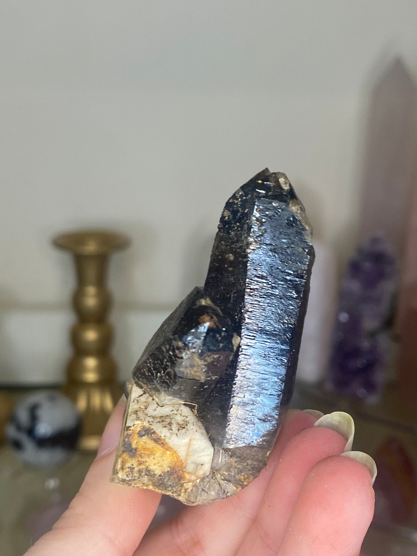 Malawi Smokey quartz twin