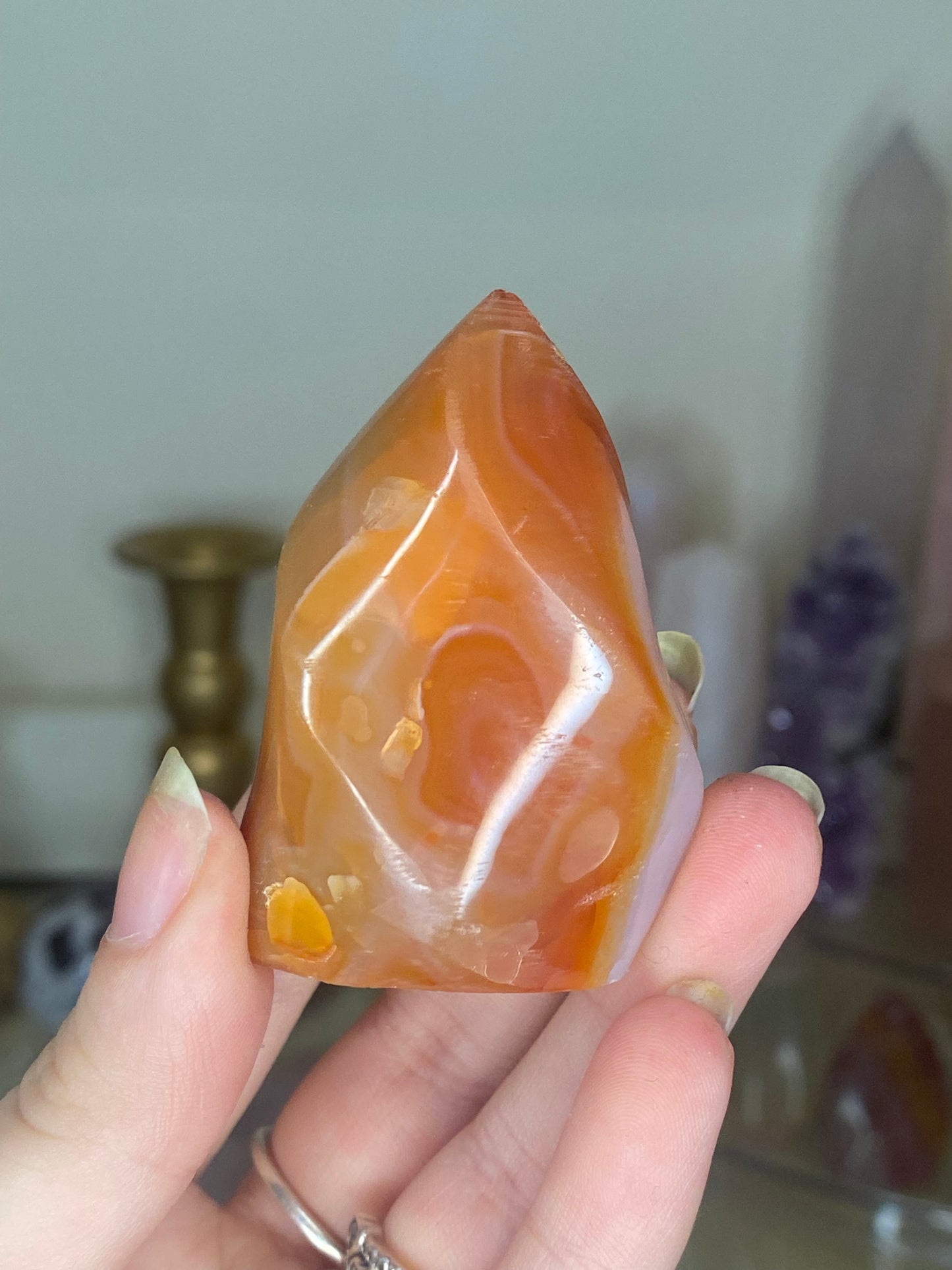 Mini carnelian flame