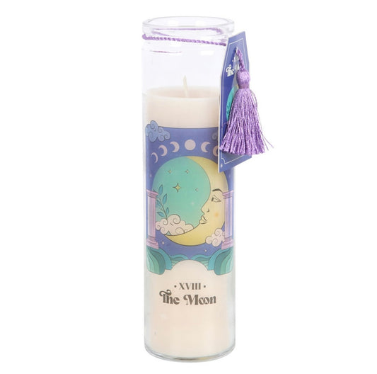 The moon violet scented candle