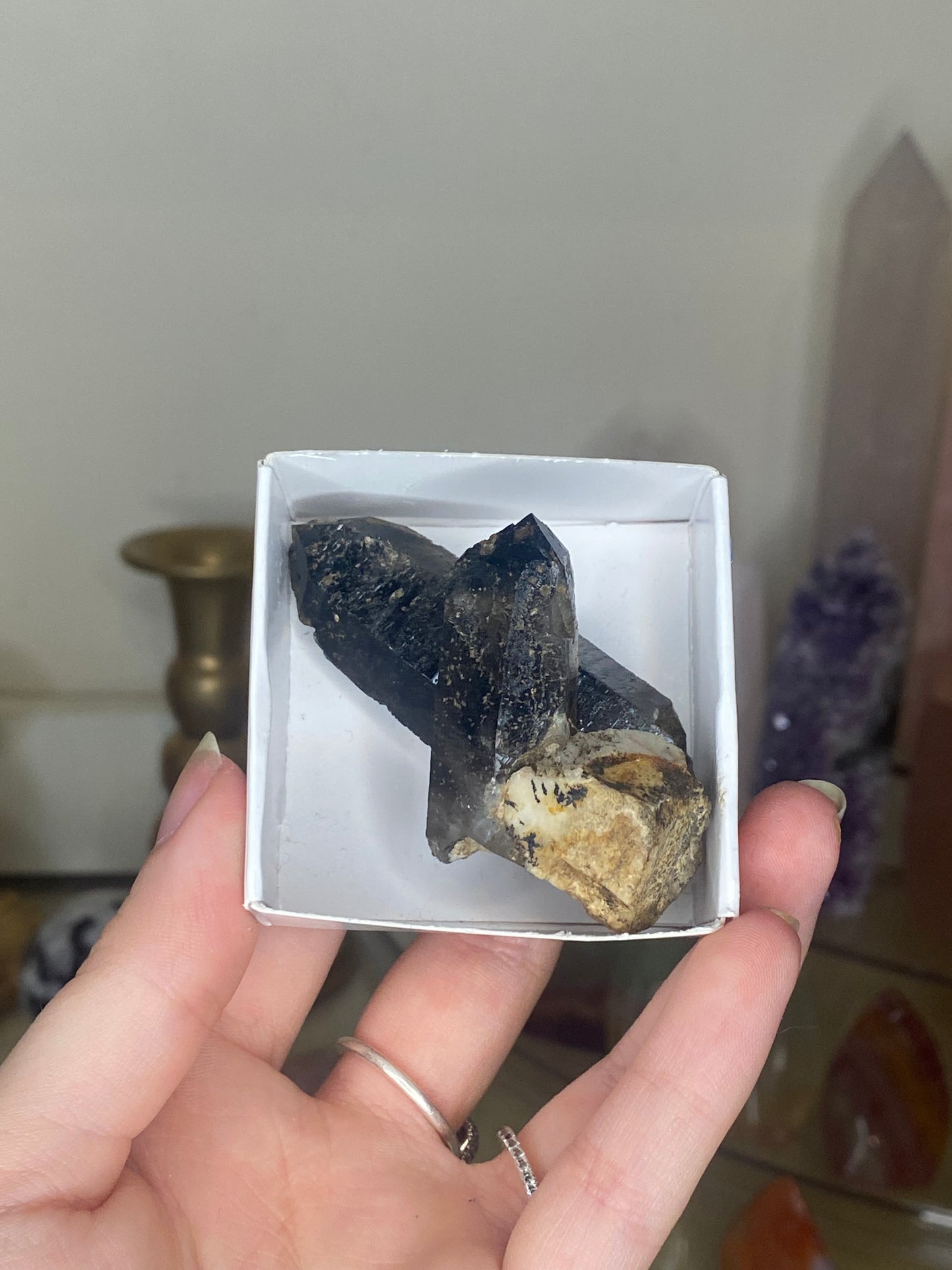 Malawi Smokey quartz twin