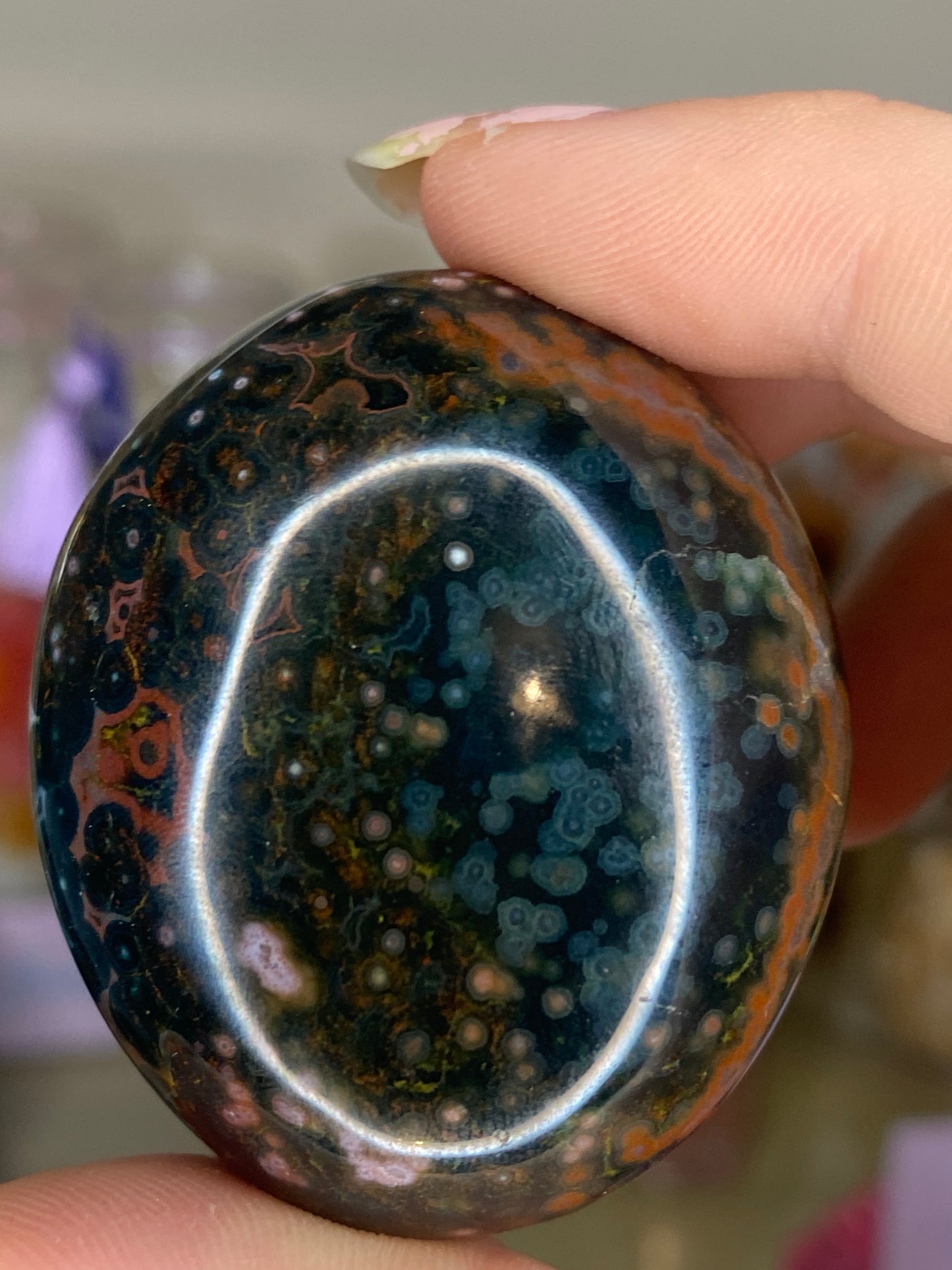 Ocean Jasper palm stones