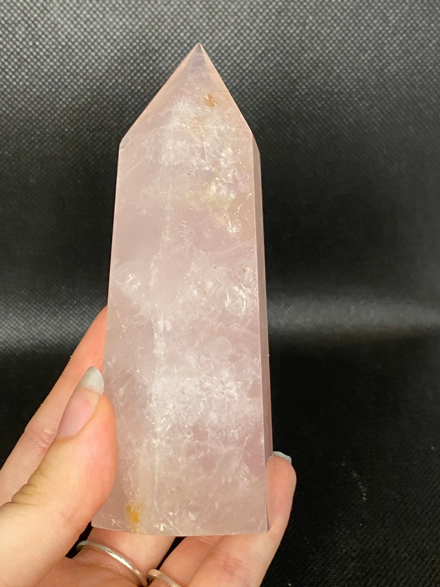 Rose quartz tower