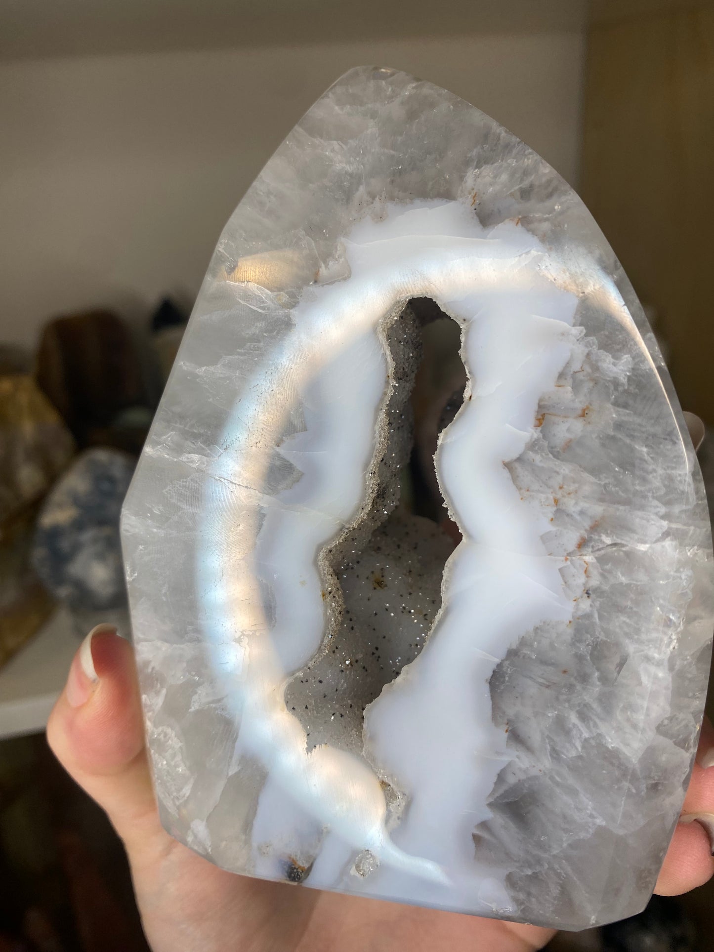 Agate druzy freeform