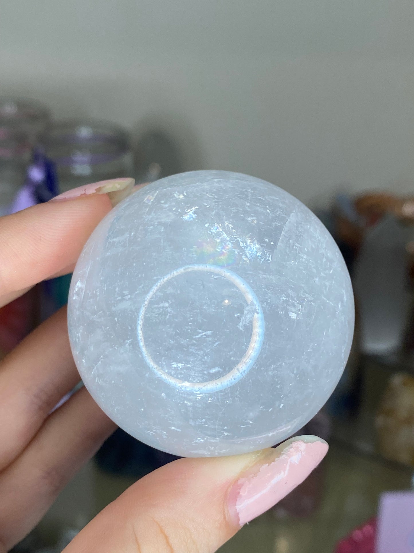 Optical calcite sphere