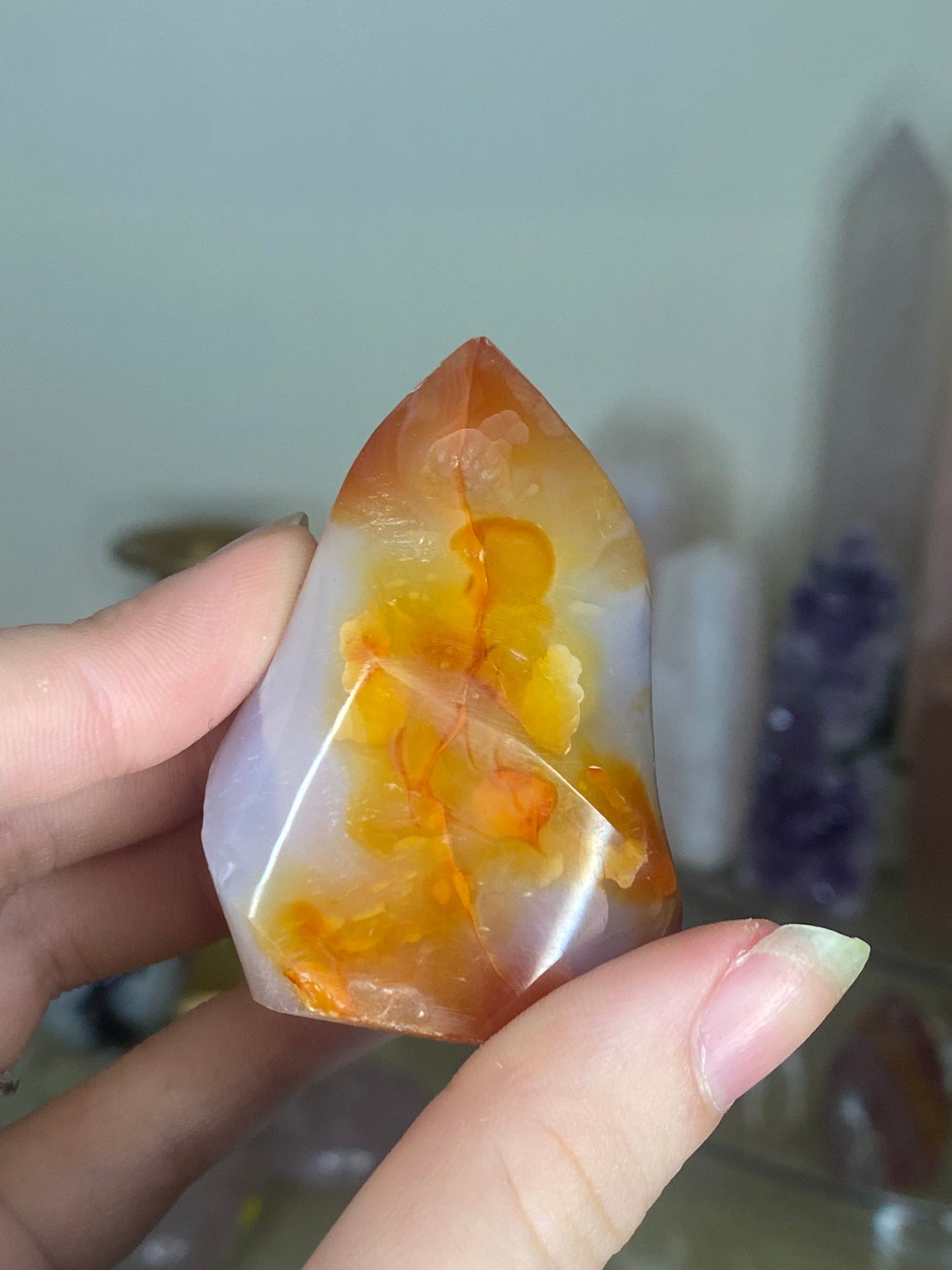 Mini carnelian flame