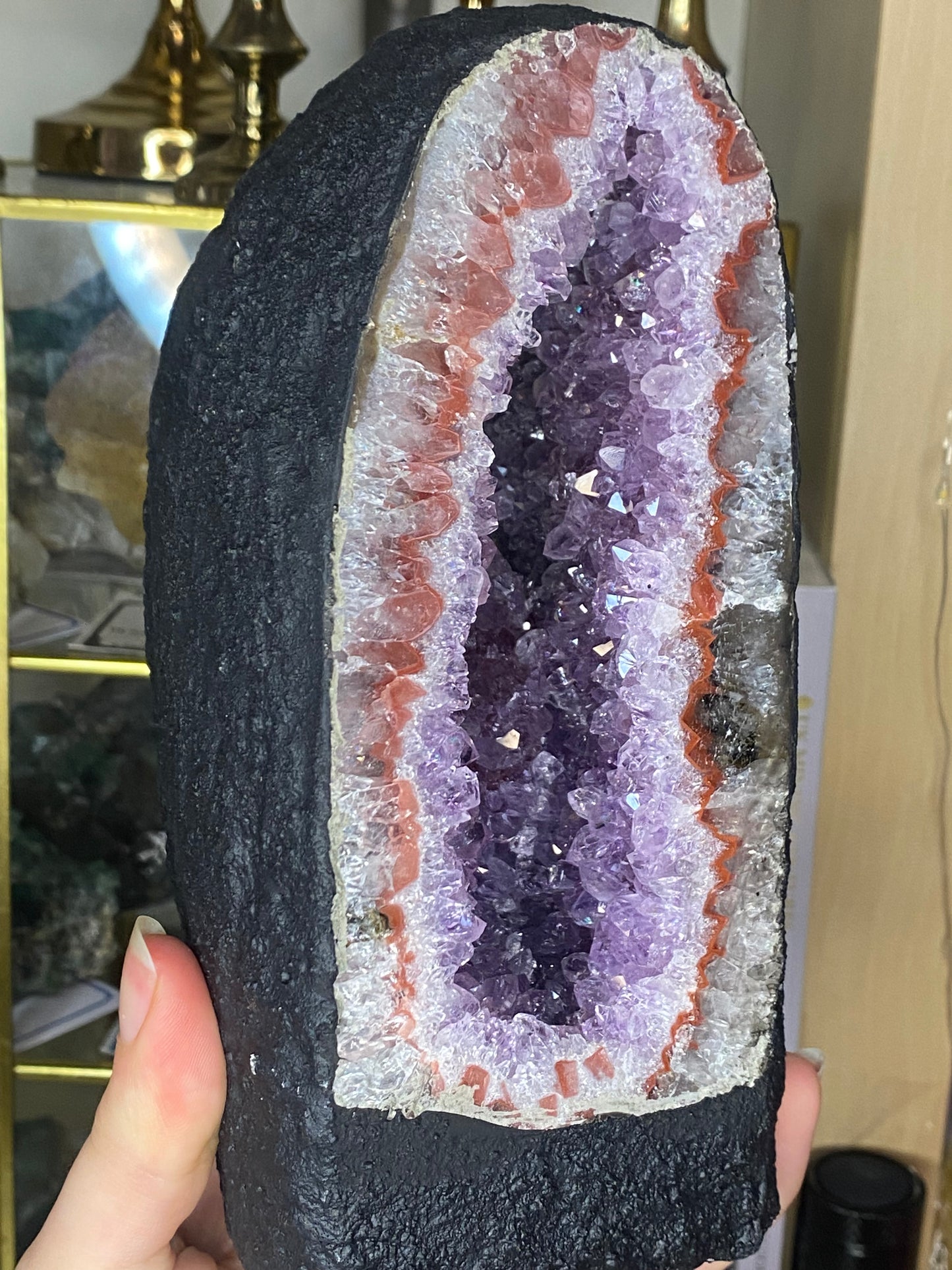 Pink amethyst cave