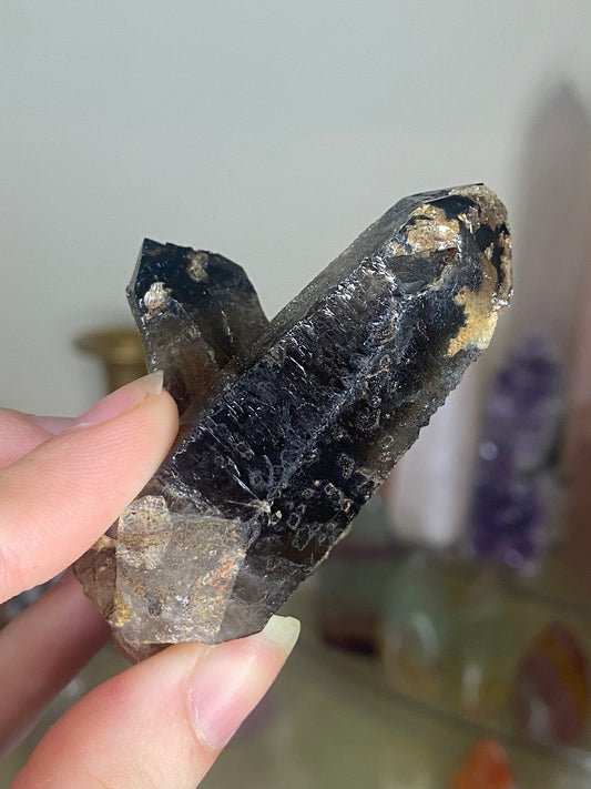 Malawi Smokey quartz twin